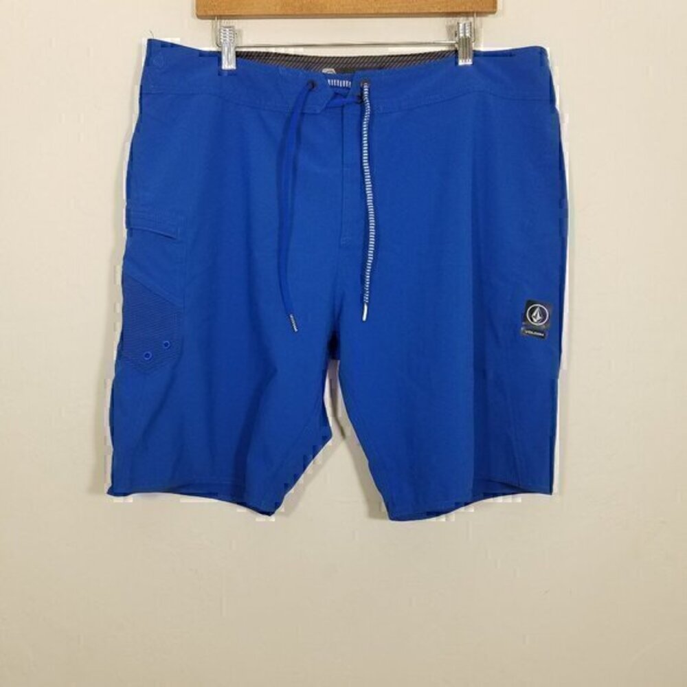 Volcom Mod-Tech Shorts Blue Size 38